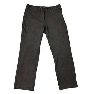 Trina Turk Pants Women’s 6 Gray ponte knit work Slim Straight Trousers 288318